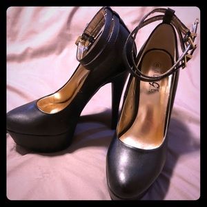 Black Platform heels